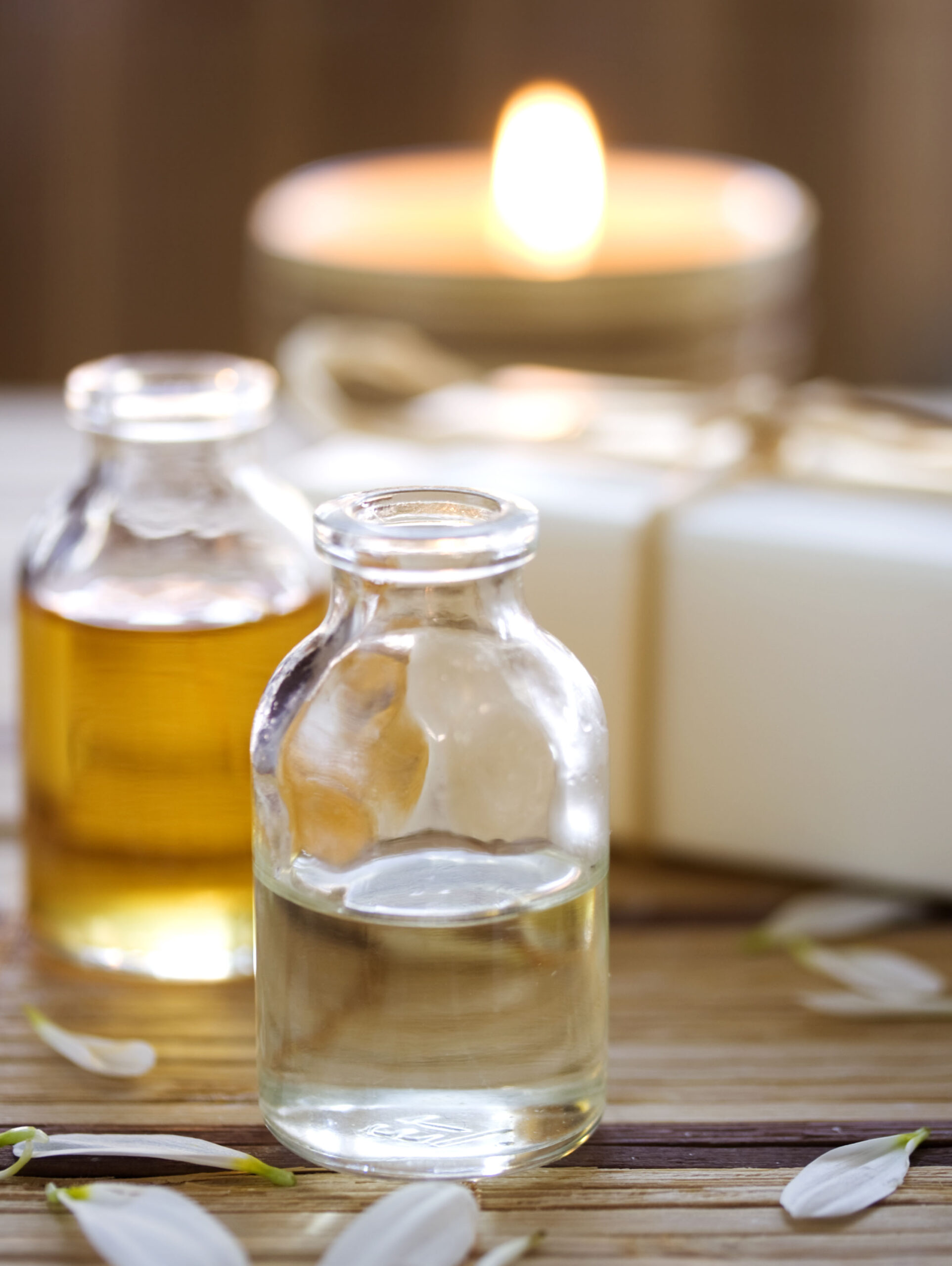 Vanilla body oil jar