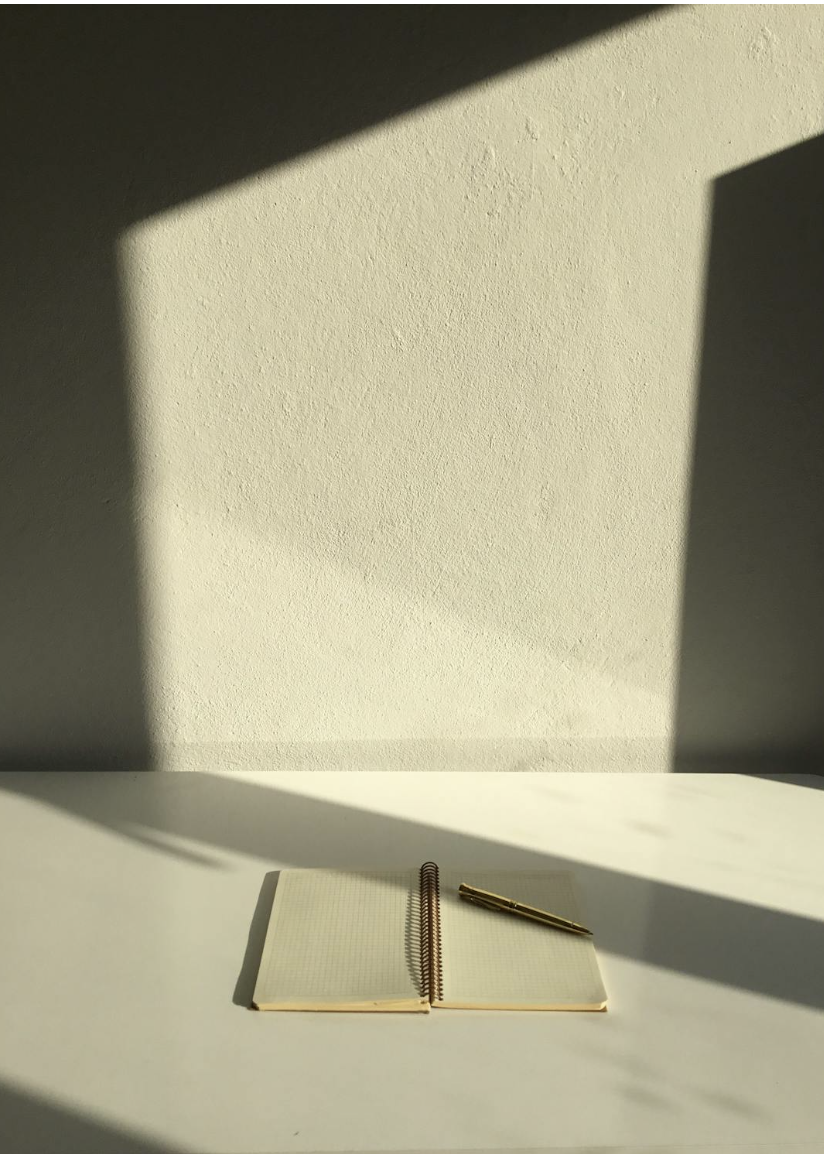 An open journal entry.