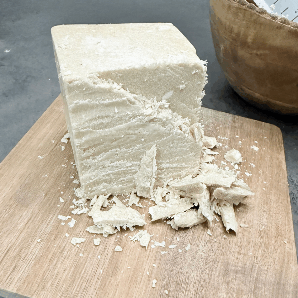 Wild-harvested, unrefined, kokum butter for skincare benefits. 